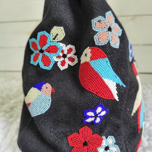 Fendi Peekaboo Medium Satchel – Denim QuTweet Beaded Limited Edition - Picture 6 of 16